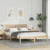 Image de vidaXL Cadre de lit Marron 160 cm x 200 cm Bois massif en pin