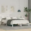 Image de vidaXL Cadre de lit Blanc 120 x 190 cm Bois de pin massif