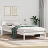 Image de vidaXL Cadre de lit Blanc 75 x 190 cm Bois de pin