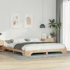 Image de vidaXL Cadre de lit surÃ©levÃ© Marron 180 x 210 cm Bois massif en pin