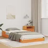 Image de vidaXL Cadre de lit Marron cire 100 x 200 cm Bois massif en pin