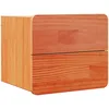 Image de vidaXL Table de chevet Marron cire 39 x 34 x 33 cm Bois de pin massif