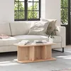 Image de vidaXL Table basse Naturel 80 x 39.5 x 33.5 cm Bois de pin massif