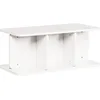 Image de vidaXL Table basse Blanc 80 x 39.5 x 33.5 cm Bois de pin massif