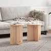 Image de vidaXL Table basse 2 pcs Naturel 41,5 x 41,5 x 41 cm