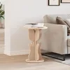 Image de vidaXL Table d'appoint Naturel 39.5 x 39.5 x 53.5 cm