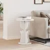 Image de vidaXL Table d'appoint Blanc 39.5 x 39.5 x 53.5 cm Bois de pin massif