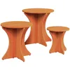 Image de vidaXL Ensemble de tables basses 3 pcs Marron cire 46 x 46 x 47 cm