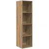 Image de Vidaxl Meuble Tv ChÃªne Artisanal 37 X 37 X 142.5 Cm Bois D'ingÃ©nierie
