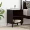 Image de vidaXL Cabinet de chevet ChÃªne noir 40x30x50 cm Bois reconstituÃ©