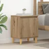 Image de Vidaxl Table De Chevet En ChÃªne ChÃªne Mdf 40 X 30 X 50 Cm
