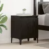 Image de vidaXL Table de chevet en chÃªne noir ChÃªne noir Bois d'ingÃ©nierie