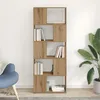 Image de Vidaxl BibliothÃ¨que ChÃªne Artisan Panneau De Particules 60 X 24 X 155 Cm