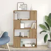 Image de Vidaxl BibliothÃ¨que ChÃªne Artisanal Bois D'ingÃ©nierie 80 X 24 X 124 Cm