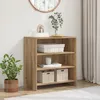 Image de Vidaxl Buffet ChÃªne Artisanal 70x41x75 Cm Bois D'ingÃ©nierie