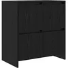 Image de vidaXL Buffet avec porte ChÃªne noir 70 x 41 x 75 cm Bois d'ingÃ©nierie
