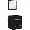 Image de vidaXL Cabinet de salle de bain ChÃªne Noir 41 x 38,5 x 48 cm