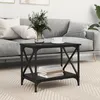 Image de vidaXL Table d'appoint ChÃªne noir 55 x 38 x 45 cm Bois d'ingÃ©nierie