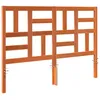 Image de vidaXL TÃªte de lit Marron cire 145.5 x 4 x 104 cm Bois massif en pin
