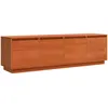 Image de vidaXL Meuble TV Marron 156 x 37 x 45 cm Bois de pin massif