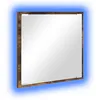 Image de vidaXL Miroir de salle de bain LED ChÃªne fumÃ© 40x8.5x37 cm Bois technique