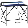 Image de Vidaxl Bureau ChÃªne Noir 100 X 50 X 86.5 Cm Bois D'ingÃ©nierie