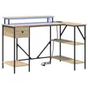Image de Vidaxl Bureau ChÃªne Sonoma 120 X 79 X 86.5 Cm Bois D'ingÃ©nierie