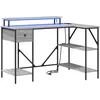 Image de vidaXL Bureau Sonoma gris 120 x 79 x 86.5 cm Bois d'ingÃ©nierie