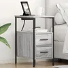 Image de vidaXL Armoires de chevet 2 pcs Sonoma gris 30 x 48 x 61 cm