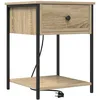 Image de Vidaxl Cabinet De Chevet Avec Tiroir ChÃªne Sonoma 42 X 41 X 56 Cm