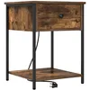 Image de Vidaxl Cabinet De Chevet ChÃªne FumÃ© 42 X 41 X 56 Cm Bois D'ingÃ©nierie