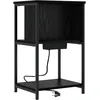 Image de vidaXL Cabinet de chevet ChÃªne noir 38 x 31 x 61 cm Bois d'ingÃ©nierie