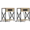 Image de Vidaxl Cabinet De Chevet 2 Pcs ChÃªne Sonoma 41 X 31 X 51 Cm