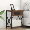 Image de vidaXL Cabinet de chevet 2 pcs ChÃªne marron 41 x 31 x 51 cm