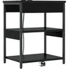 Image de vidaXL Cabinet de chevet ChÃªne noir 41 x 31 x 51 cm Bois d'ingÃ©nierie
