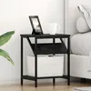 Image de vidaXL Cabinet de chevet ChÃªne noir 38 x 30 x 48 cm Bois d'ingÃ©nierie