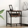 Image de vidaXL Armoires de chevet 2 pcs ChÃªne marron 38 x 30 x 48 cm