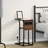 Image de vidaXL Table de chevet ChÃªne marron 41.5 x 26 x 60.5 cm
