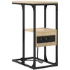 Image de Vidaxl Table De Chevet Avec Tiroir ChÃªne Sonoma 41.5 X 26 X 60.5 Cm