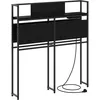 Image de vidaXL TÃªte de lit de rangement ChÃªne noir 80 cm Bois d'ingÃ©nierie