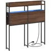Image de vidaXL TÃªte de lit de rangement ChÃªne marron 80 cm Bois d'ingÃ©nierie
