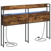 Image de Vidaxl TÃªte De Lit De Rangement ChÃªne FumÃ© 135 Cm Bois D'ingÃ©nierie