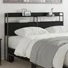 Image de vidaXL TÃªte de lit de rangement ChÃªne Noir 150 cm Bois d'ingÃ©nierie
