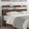 Image de vidaXL TÃªte de lit de rangement ChÃªne marron 150 cm Bois d'ingÃ©nierie