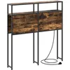 Image de Vidaxl TÃªte De Lit De Rangement ChÃªne FumÃ© 90 Cm Bois D'ingÃ©nierie