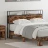 Image de Vidaxl TÃªte De Lit De Rangement ChÃªne FumÃ© 135 Cm Bois D'ingÃ©nierie