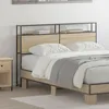 Image de Vidaxl TÃªte De Lit De Rangement ChÃªne Sonoma 160 Cm Bois D'ingÃ©nierie