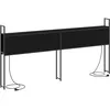 Image de vidaXL TÃªte de lit de rangement ChÃªne noir 180 cm Bois d'ingÃ©nierie