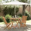Image de vidaXL Ensemble Bistro de Jardin Pliable 3 PiÃ¨ces en Bois d'Acacia Massif