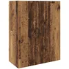 Image de Vidaxl Armoire Suspendue Avec ÃtagÃ¨re Montage Mural Avec Porte Bois Ancien 69,5 X 34 X 90 Cm